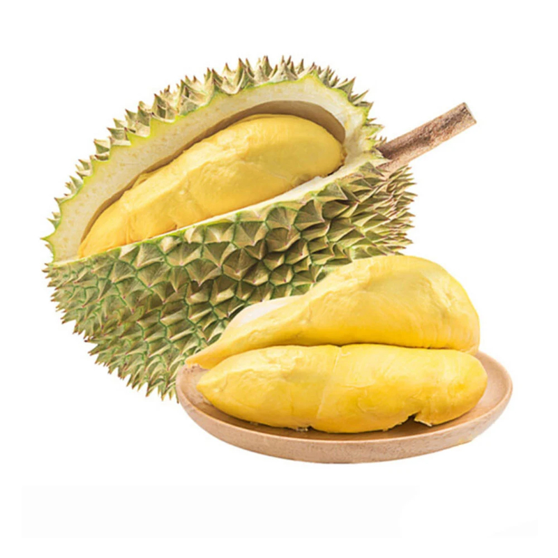 Sầu riêng Thái thường có hình dáng dài và phần cơm vàng nhạt, thịt dày.