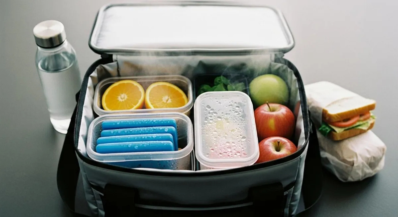 Sử dụng túi giữ nhiệt giúp duy trì nhiệt độ an toàn cho các món ăn tươi sống
