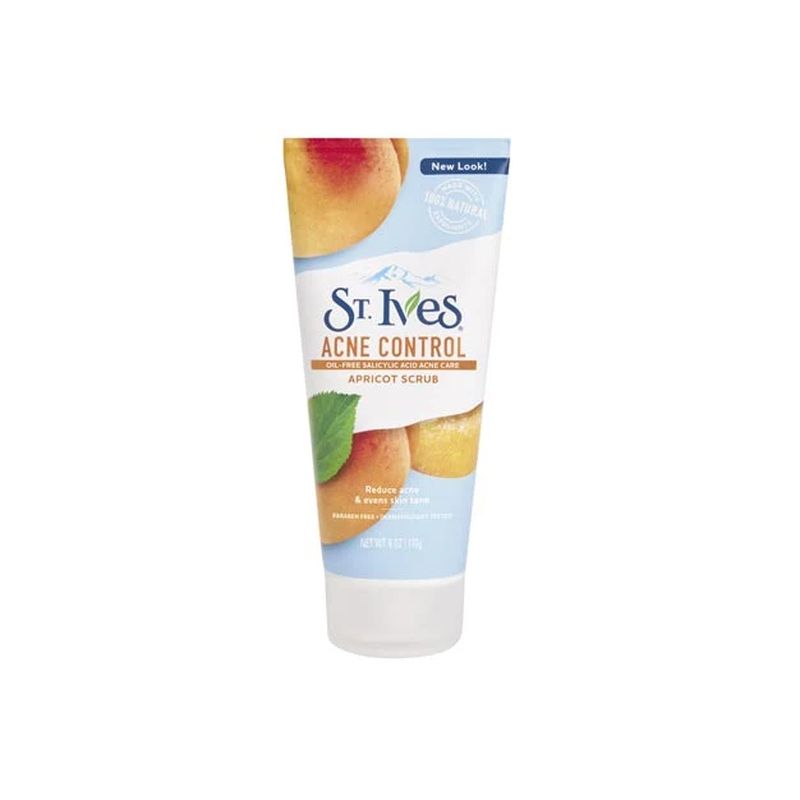 Tẩy tế bào chết chiết xuất quả mơ tươi mát ST. Ives Acne Control Apricot Scrub.