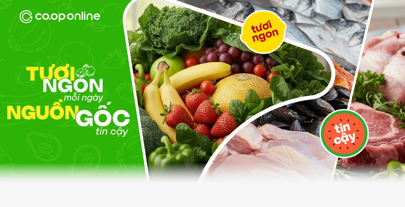 Trải nghiệm mua sắm thực phẩm dã ngoại nhanh chóng và tiện lợi trên ứng dụng Co.op Online