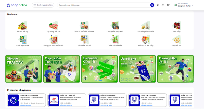 Trên Co.op Online có đầy đủ các nguyên liệu cần cho món cháo hải sản đãi tiệc