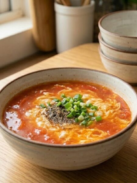 canh-trung-ca-chua-thanh-ngot-mem-min-chuan-vi-com-nha