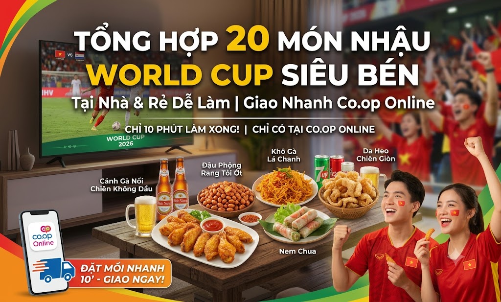 Gợi ý 20 món nhậu đơn giản tại nhà