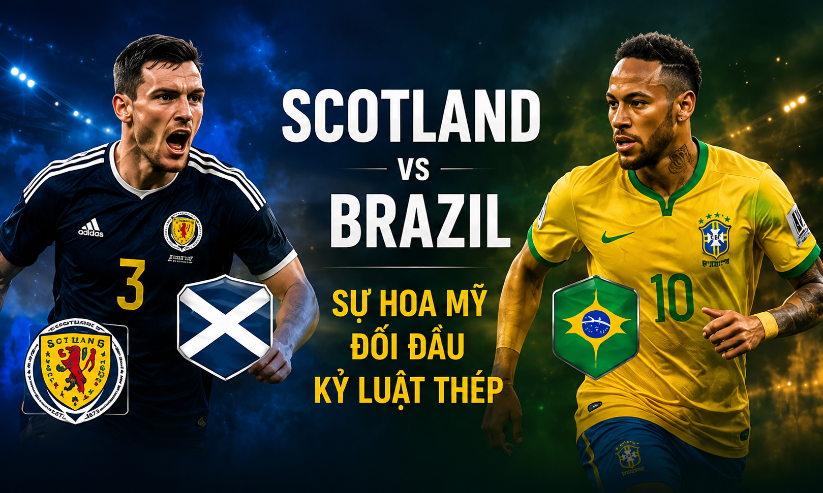 Vũ điệu Samba đối đầu hàng thủ kỷ luật của Scotland.