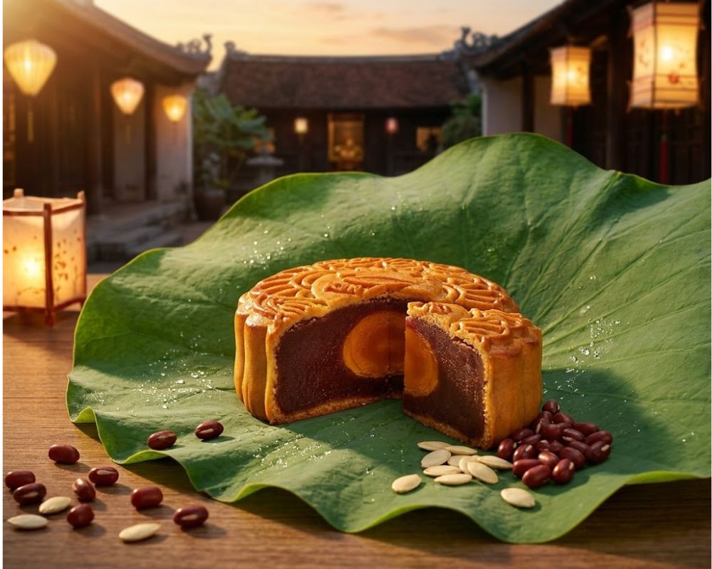 Bánh trung thu Kinh Đô nhân đậu đỏ ngọt bùi đậm chất truyền thống