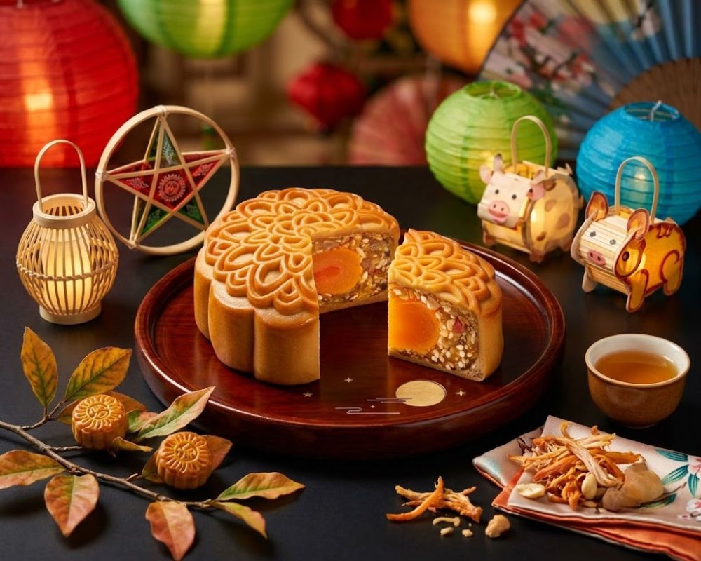Bánh trung thu thập cẩm gà quay