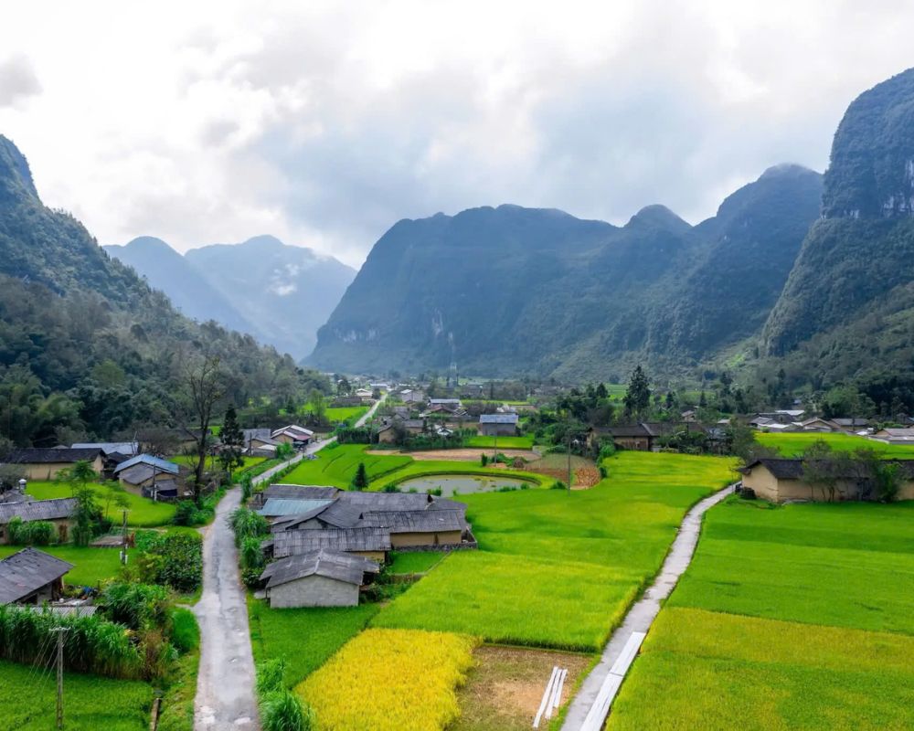 Cảnh quan bản làng Phố Cáo bình yên