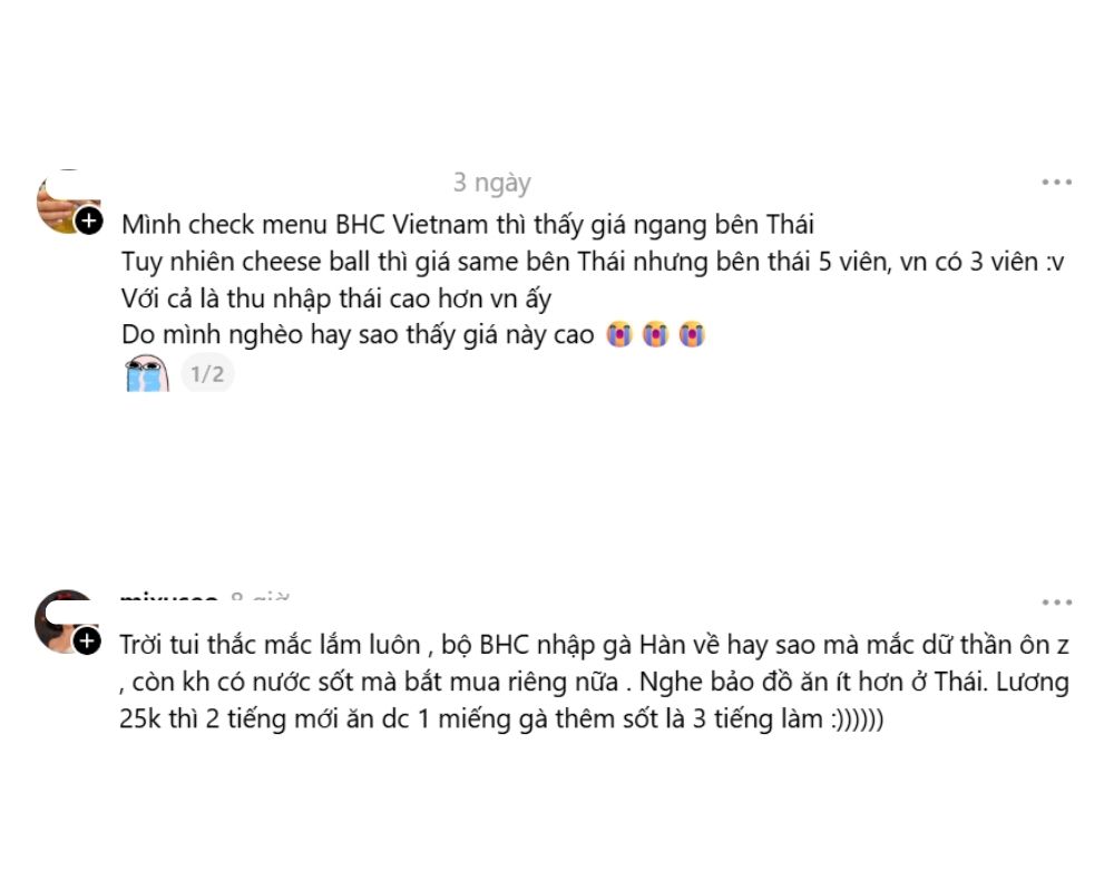 Giá còn hơi cao so với khách hàng