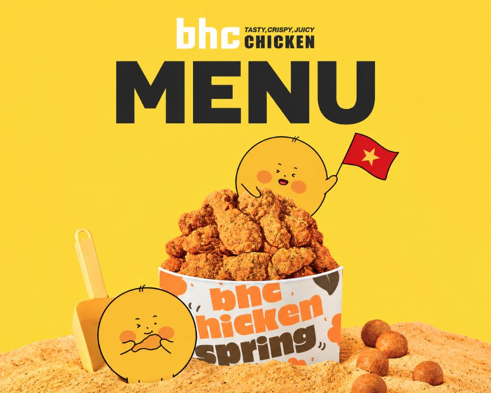 Menu ê hề tại BHC Chicken 