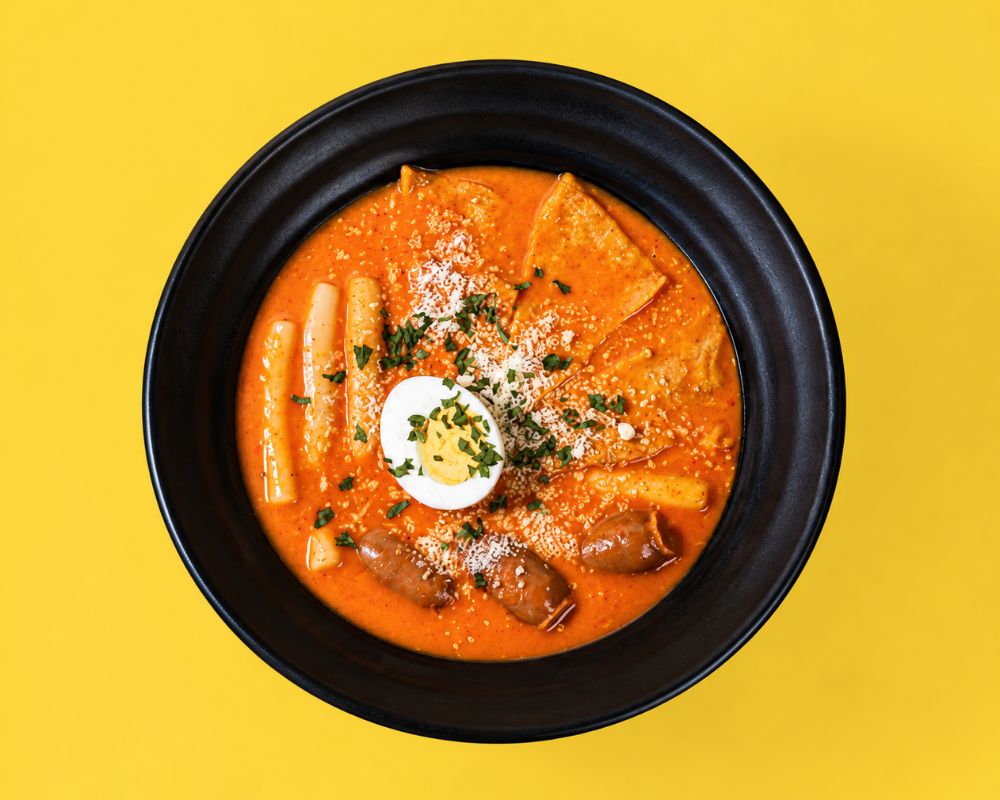 Bánh gạo sốt kem béo ngậy