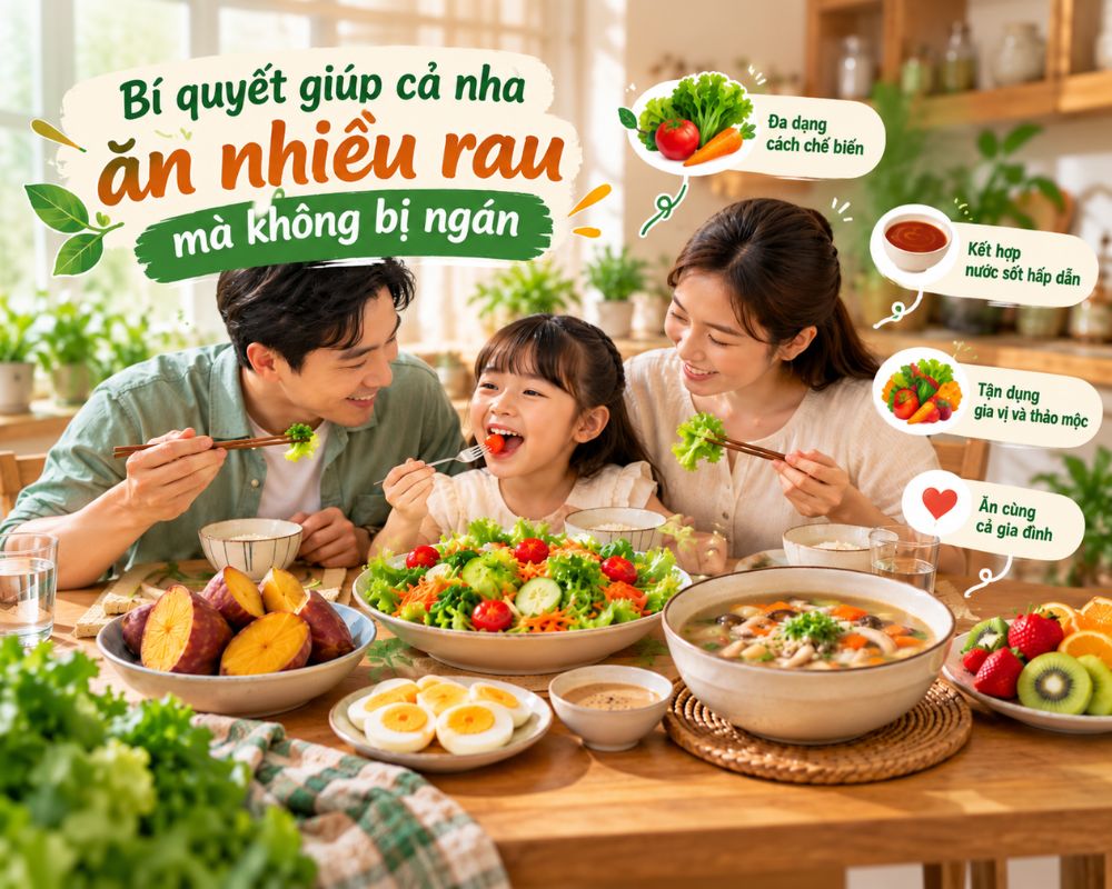 Đổi cách chế biến, thêm rau ngon, cả nhà đều thích.