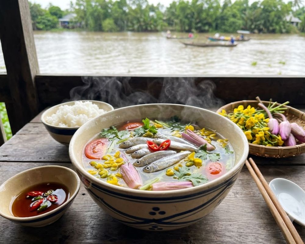 Canh chua cá linh nhìn là mê, thử ngay hôm nay !