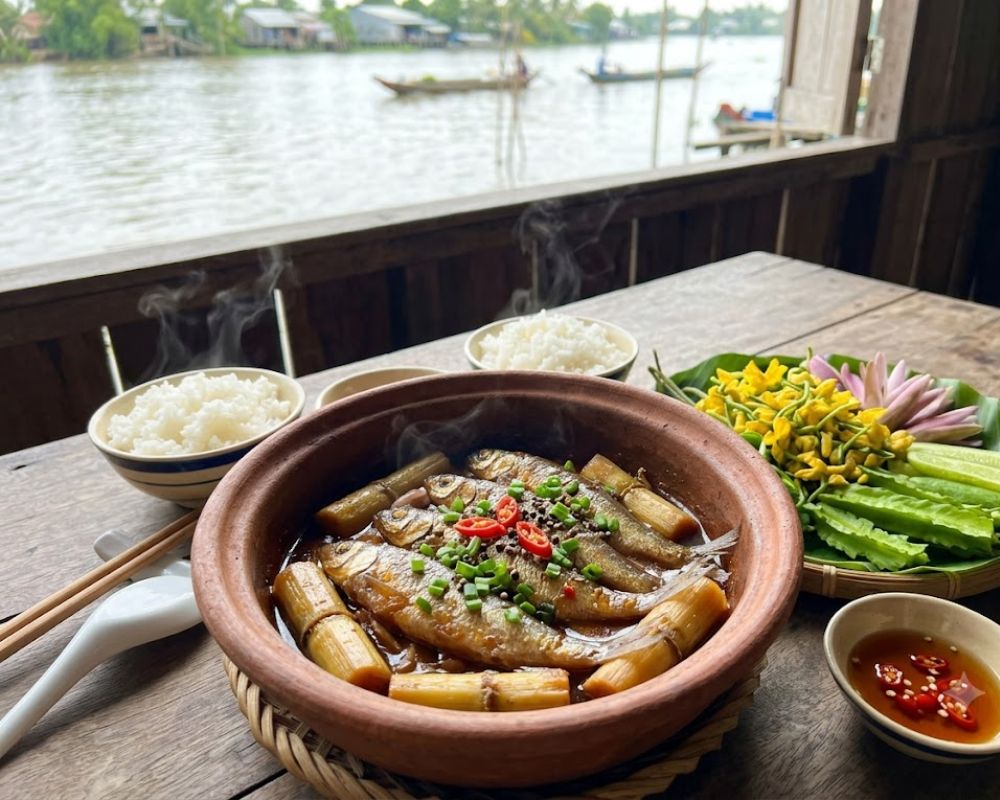 Cá Linh kho mía vừa ngọt dịu vừa thơm mềm, rất đáng trải nghiệm.
