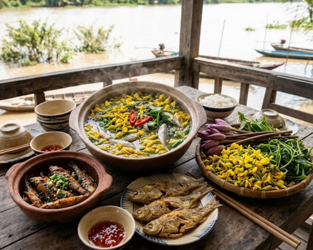 Cá Linh kết hợp với rau nào là đỉnh nhất ?