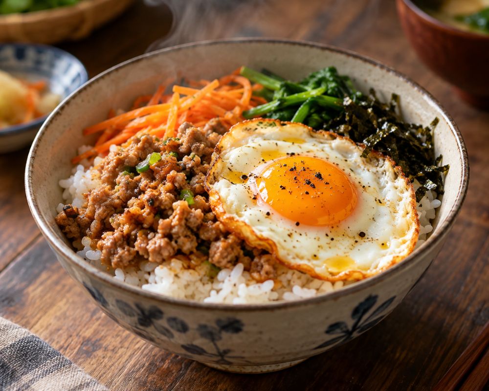 Tận dụng cơm nguội làm ngay tô cơm trộn trứng đơn giản, siêu nhanh gọn cho bữa khuya