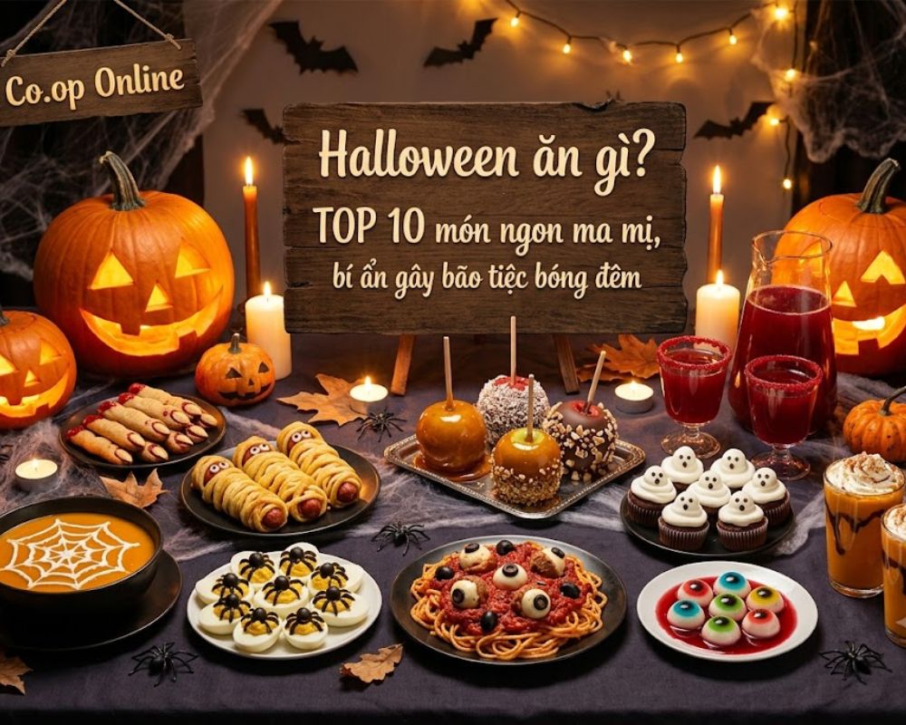 Bàn tiệc bóng đêm đã sẵn sàng! Bỏ túi ngay TOP 10 món ngon ma mị gây bão Halloween này nhé!