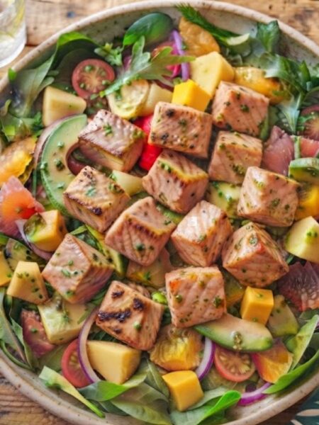 Món salad thanh mát, giòn ngon và giàu dinh dưỡng.