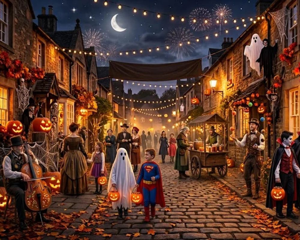 Lễ hội Halloween đồ trang trí và những bộ trang phục hóa trang trên phố
