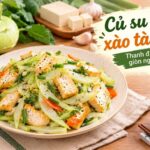 Củ su hào xào tàu hũ thanh đạm, giòn ngon dễ làm