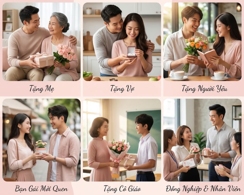 Gợi ý chọn quà tặng 20/10 tinh tế cho từng đối tượng