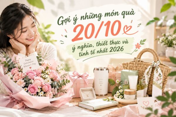 Gợi ý những món quà 20/10 ý nghĩa, thiết thực và tinh tế nhất 2026