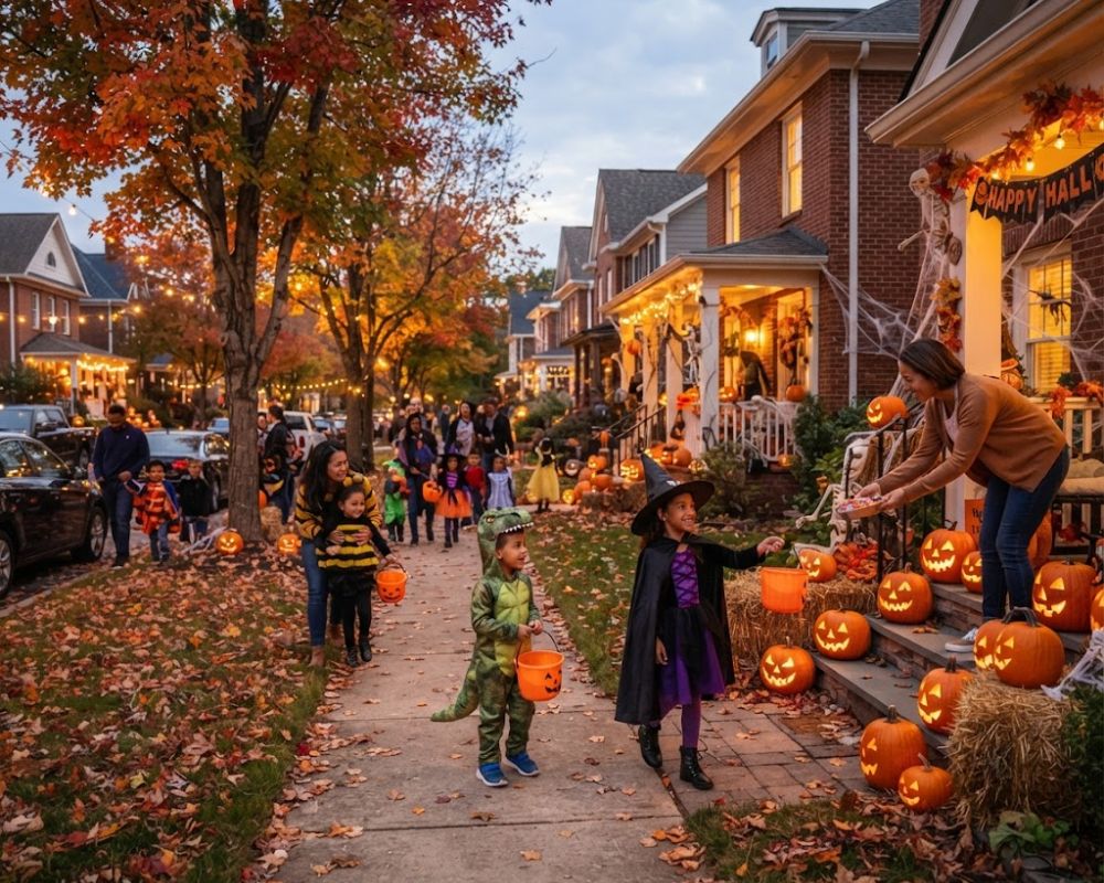 Không khí rộn ràng và sắc màu trong ngày lễ Halloween tại các khu dân cư ở Mỹ