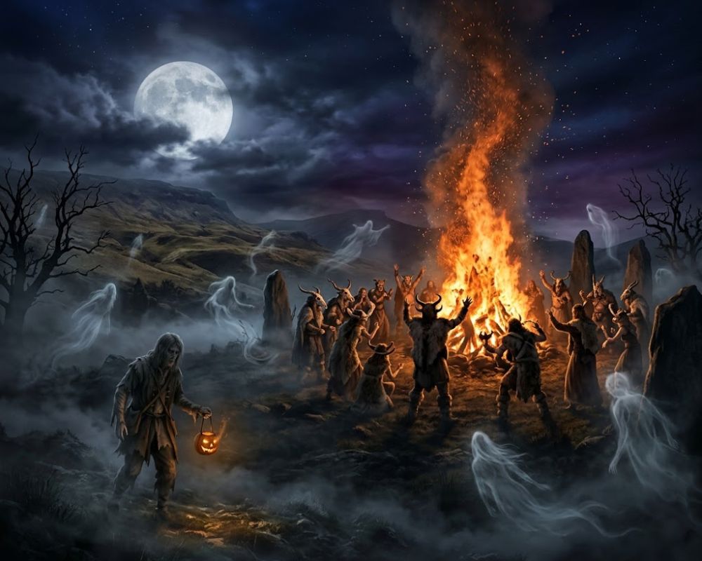 Nguồn gốc lễ hội Halloween bắt nguồn từ lễ hội Samhain của người Celt cách đây hơn 2000 năm