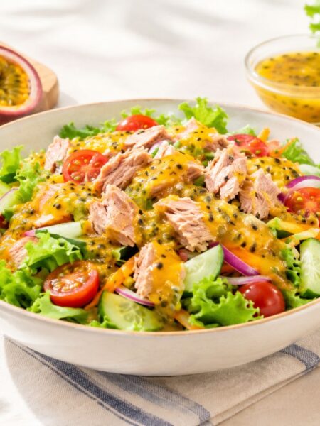 Salad cá ngừ chanh dây chua ngọt thanh mát, dễ làm tại nhà