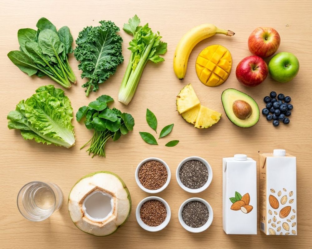 Bật mí nguyên liệu chuẩn healthy để làm thức uống sinh tố xanh