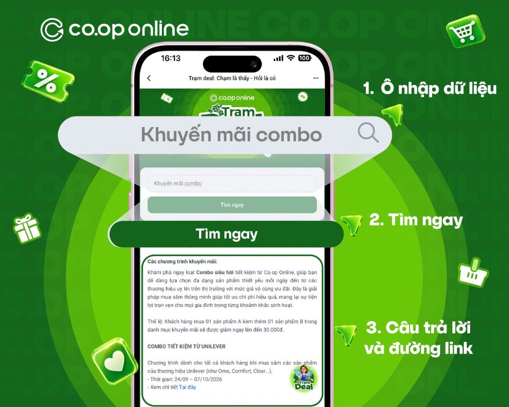 Trạm Deal giúp khách hàng săn những deal hời, deal hot của Co.op Online