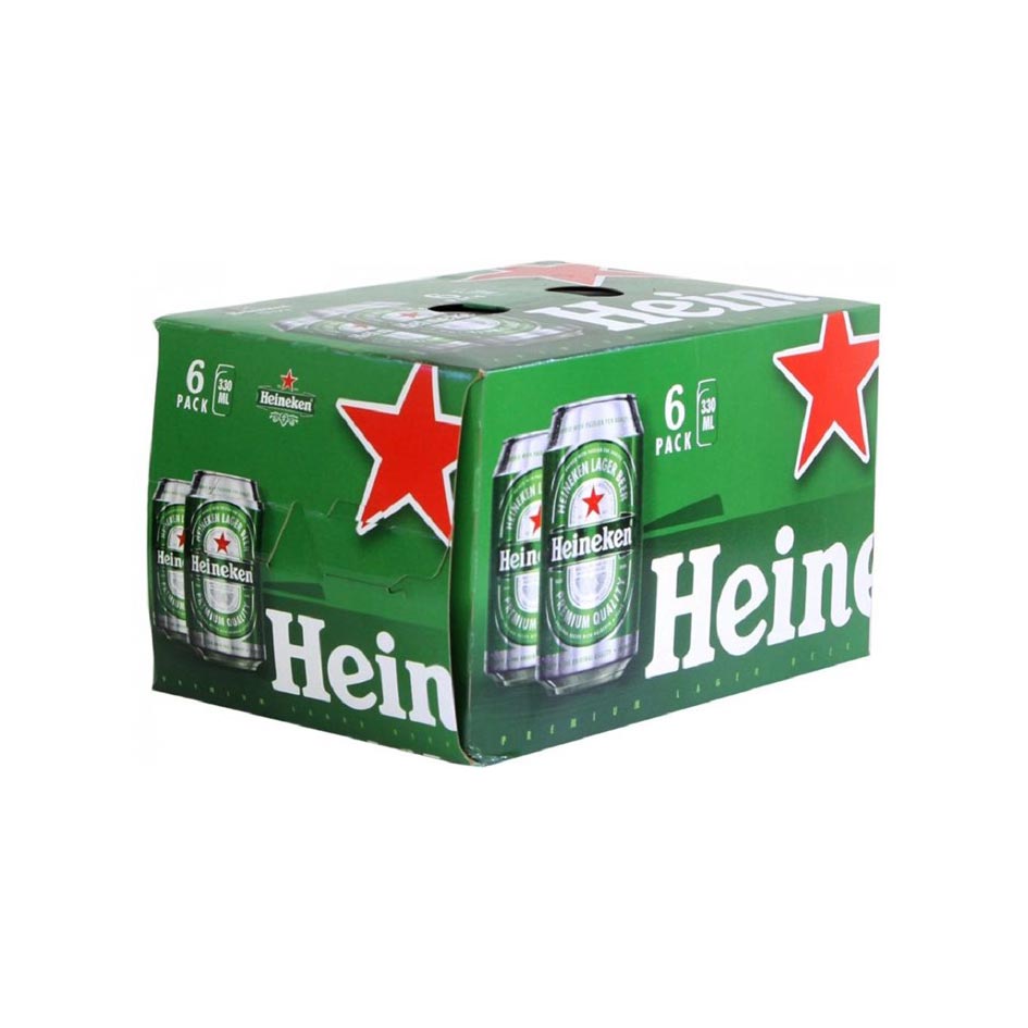 Bia Heineken lon cao 6 x 330ml - Đặt hàng Coop Online