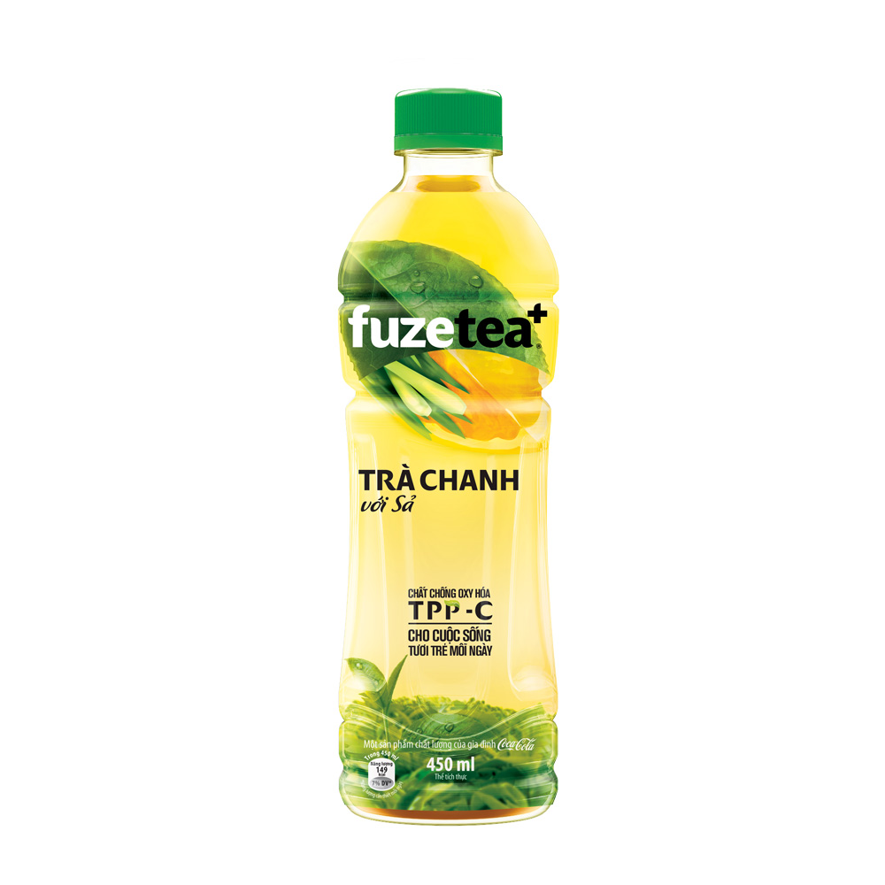 Trà chanh sả Fuzetea chai 450ml - Đặt hàng Coop Online