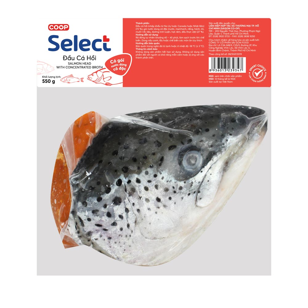 Đầu cá hồi Coop Select 550g - Đặt hàng Coop Online
