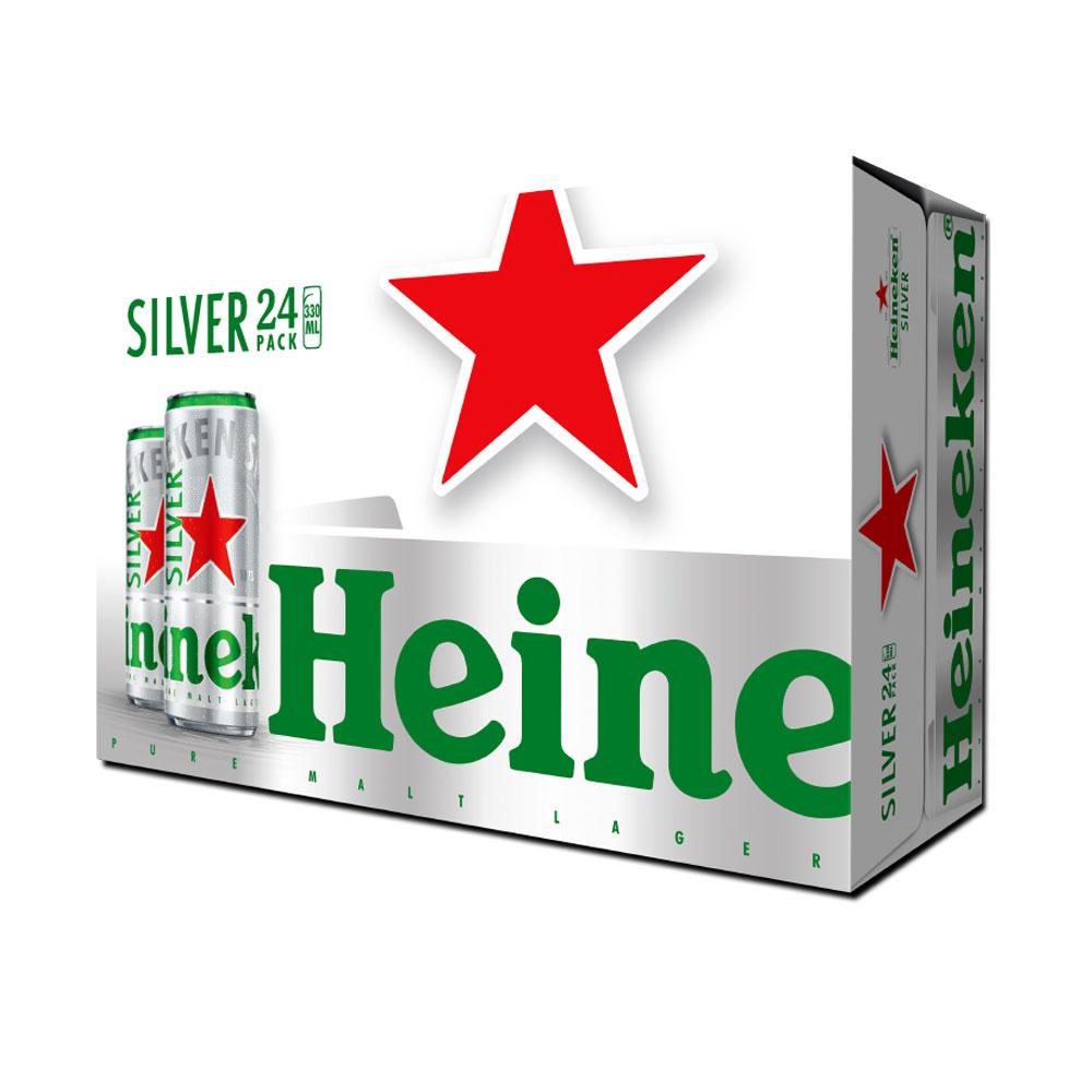 Bia Heineken Silver thùng 24 lon x 330ml - Đặt hàng Coop Online