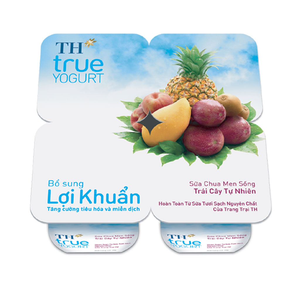 Sữa chua ăn TH true milk trái cây lốc 4 hủ x100g - Đặt hàng Coop ...