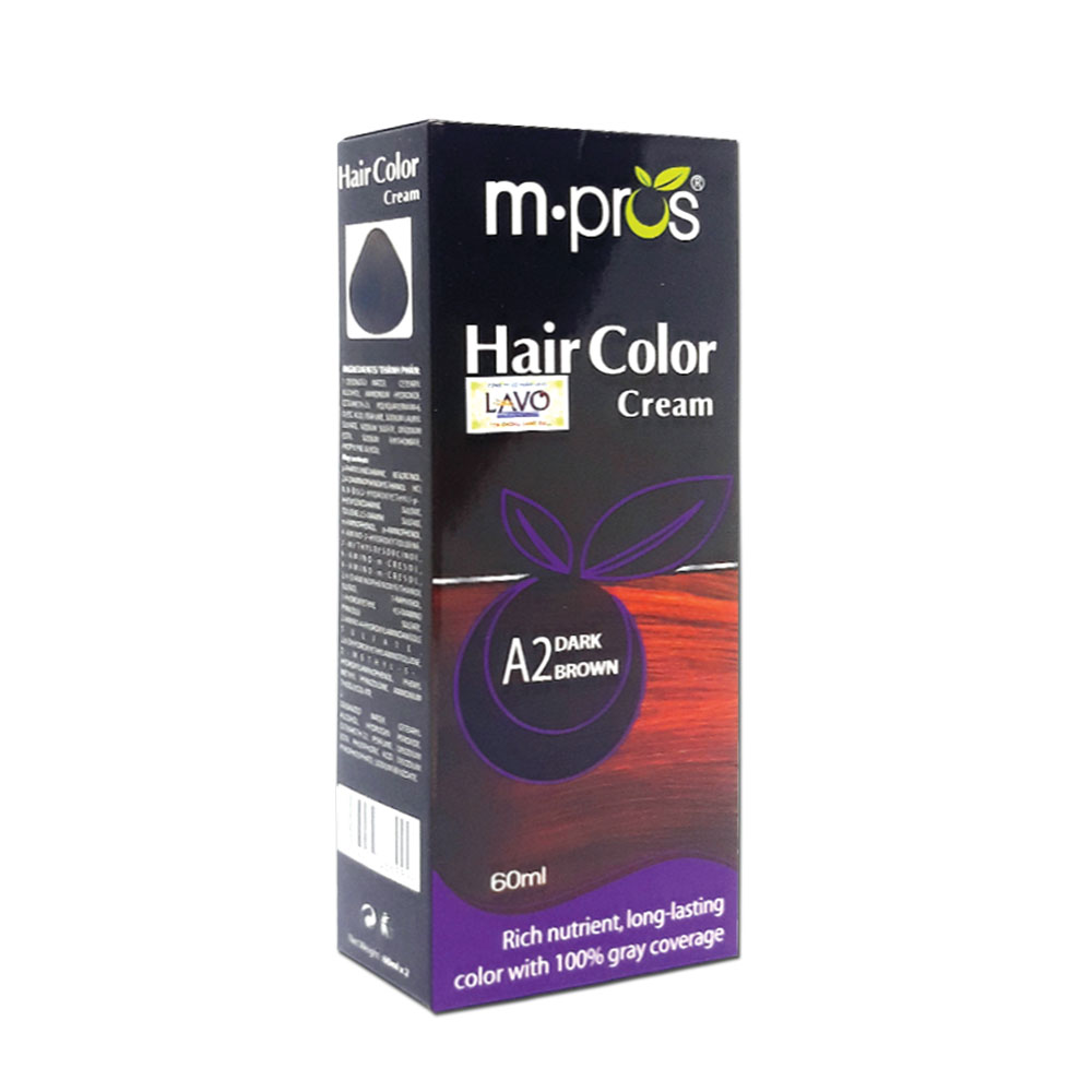 Với Thuốc nhuộm tóc M.pros, bạn sẽ có màu tóc tự nhiên nhưng không kém phần nổi bật. Sản phẩm đã được kiểm định chất lượng, an toàn và dễ sử dụng. Nhấn vào hình ảnh để khám phá thêm những lợi ích của sản phẩm.