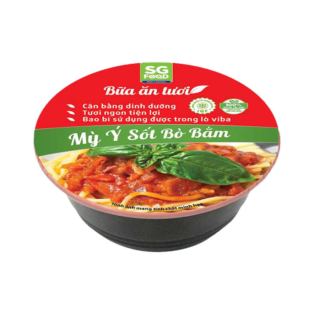 Có thể mua mì Ý sốt bò bằm SG Food qua mạng không?
