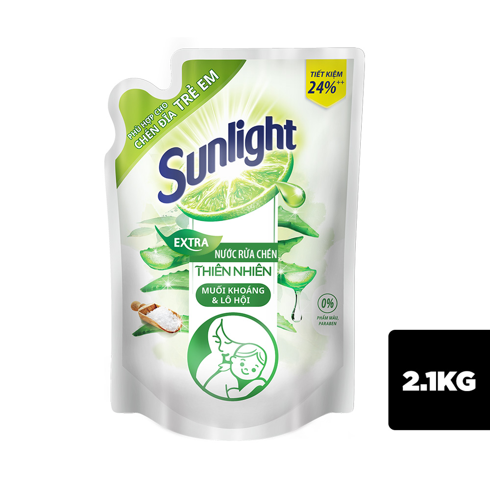 Nước rửa chén Sunlight thiên nhiên túi 2,1kg - Đặt hàng Coop Online