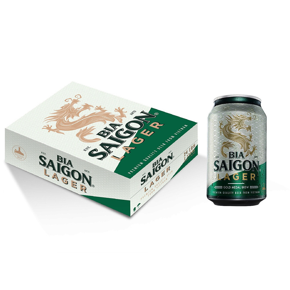 Bia Sài Gòn Lager thùng 24 lon x 330ml - Đặt hàng Coop Online