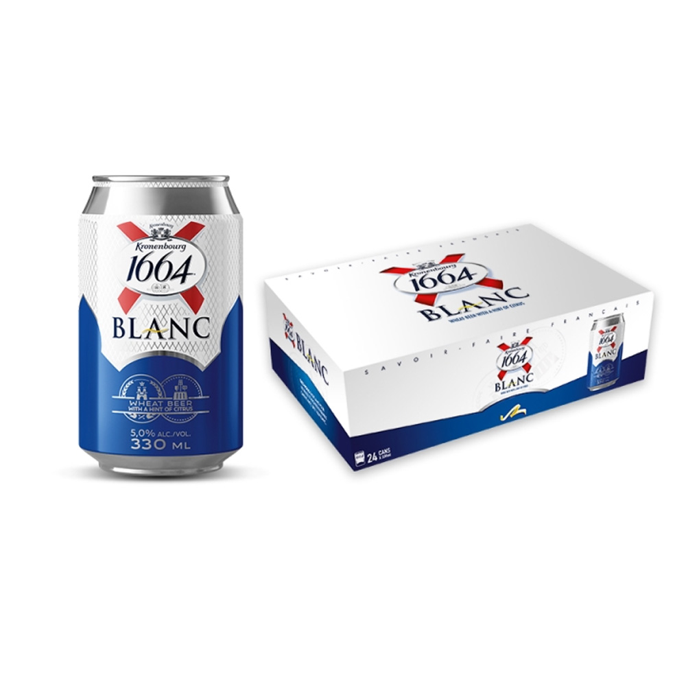 Bia Blanc 1664 thùng 24 lon x 330ml - Đặt hàng Coop Online