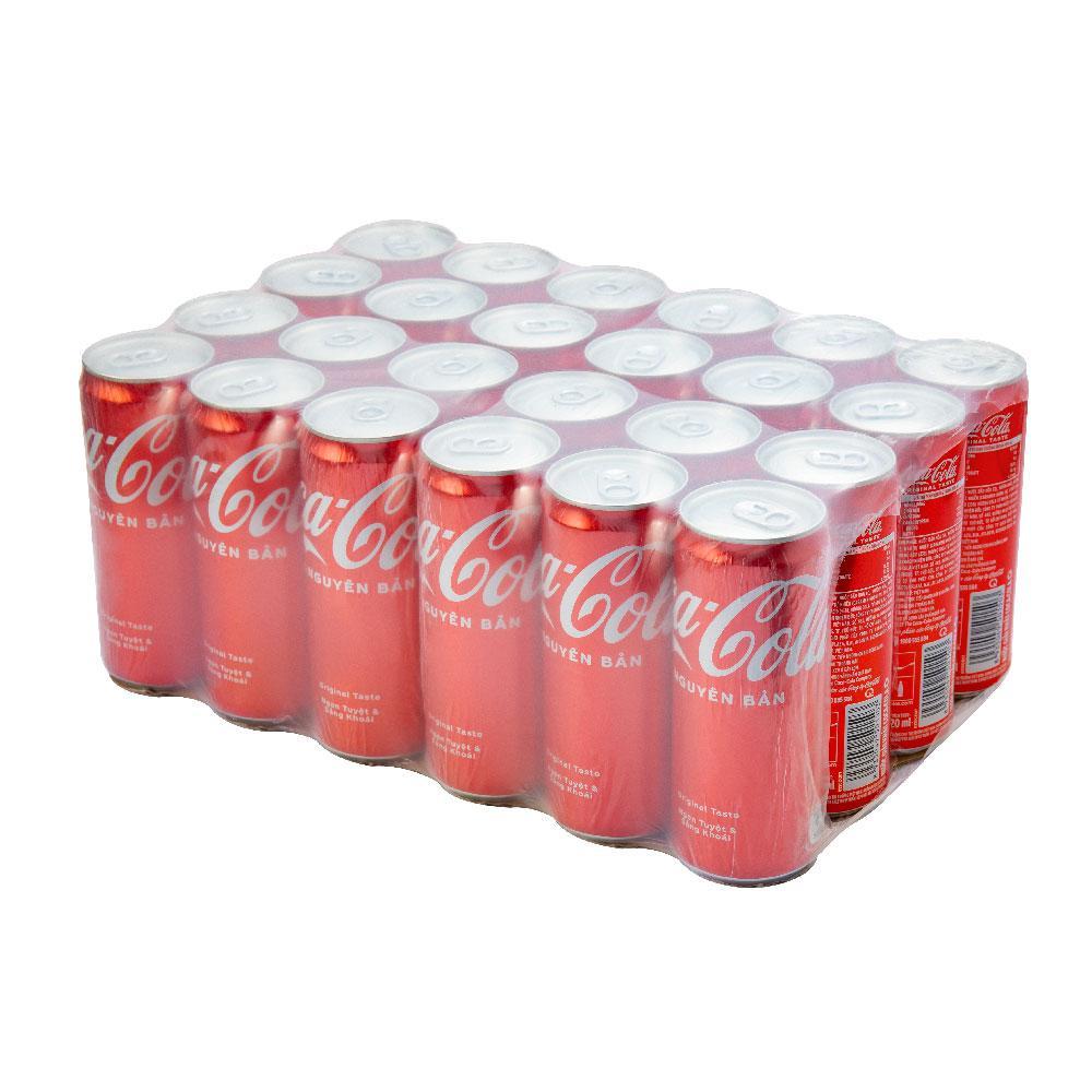 Nước giải khát Coca Cola lon 24 lon x 320ml - Đặt hàng Coop Online