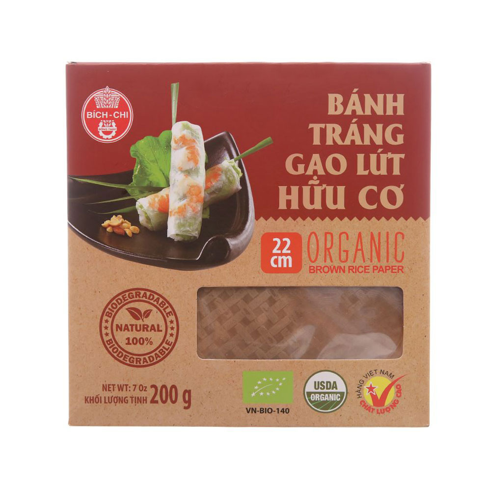 Twin Rabbit Brown Rice Paper / Banh Trang Gao Luc (22 cm) 10 oz