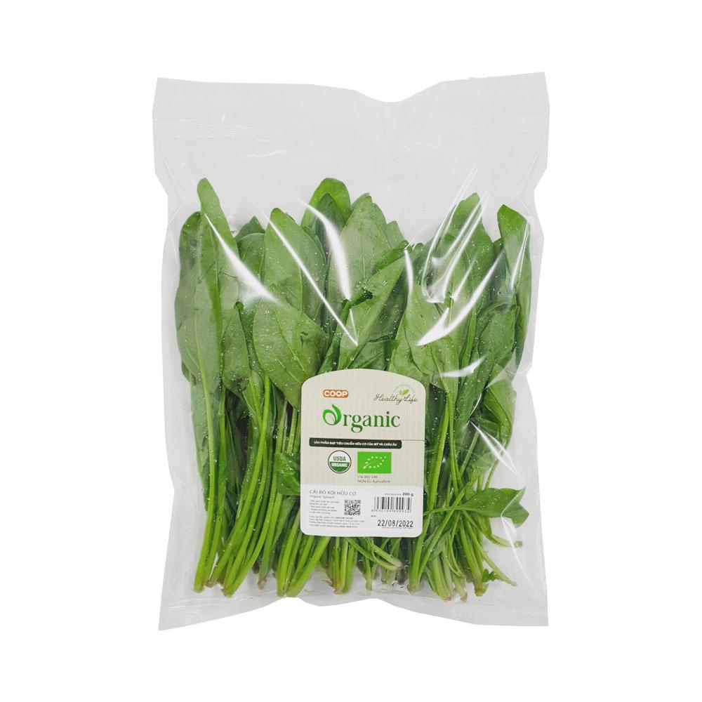 Cải bó xôi Coop Organic 200g-Quỳnh Lam - Đặt hàng Coop Online