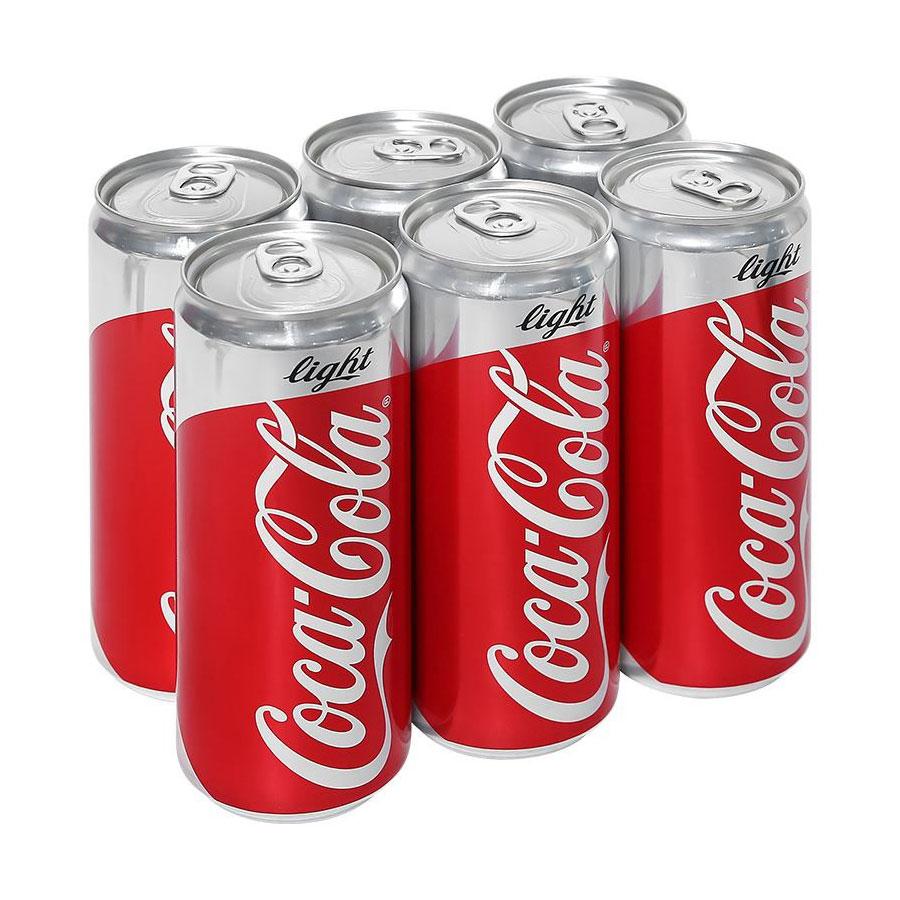 Nước giải khát Coca Cola Light lốc 6x320ml - Đặt hàng Coop Online