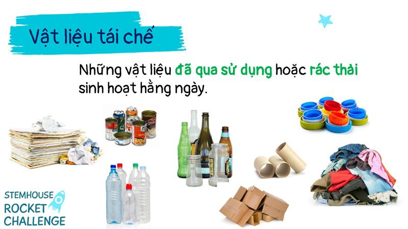 Vật dụng tái chế là những vật dụng đã qua sử dụng một hoặc nhiều lần và vẫn còn tái sử dụng được