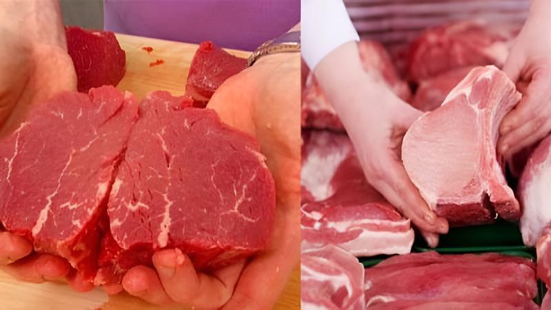 Thịt bò ngon thường có tông đỏ tươi mắt, lớp mỡ có sắc vàng nhạt