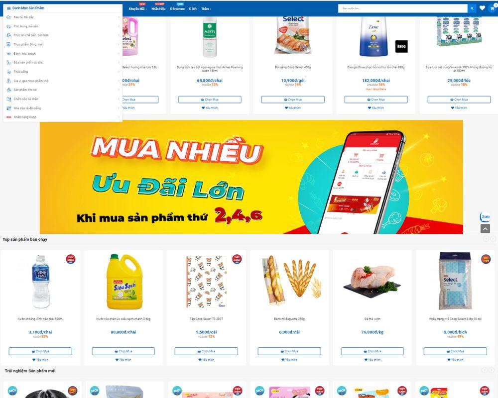Co.op Online: kênh mua sắm online tiết kiệm với đa dạng sản phẩm và hình thức khuyến mãi