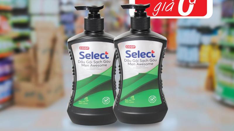 Men Awesome Coop Select làm sạch sâu da đầu, loại bỏ gàu và ngăn ngừa rụng tóc