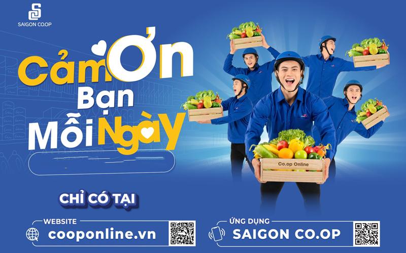 Website chính thức của Saigon Co.op có giao diện đẹp mắt