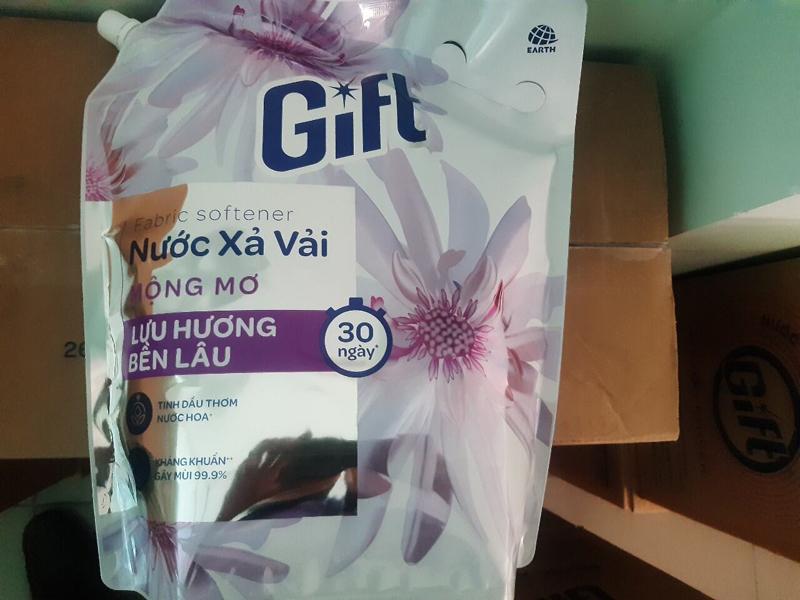 Nước xả vải Gift mộng mơ có khả năng kháng khuẩn mạnh mẽ